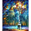 NIGHT ST. PETERSBURG - PALETTE KNIFE Oil Painting On Canvas By Leonid Afremov