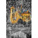 NOTRE DAME DE PARIS B&W  - PALETTE KNIFE Oil Painting On Canvas By Leonid Afremov