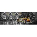 Gallery value USD10200 OLD CAR - PALETTE KNIFE Oil Painting On Canvas By Leonid Afremov