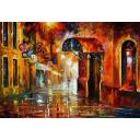 Gallery value USD9900 OLD VITEBSK - PALETTE KNIFE Oil Painting On Canvas By Leonid Afremov