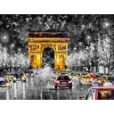 Gallery value USD13600 PARIS FLIGHT B&W - PALETTE KNIFE Oil Painting On Canvas By Leonid Afremov