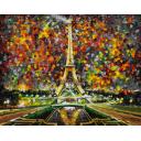 Gallery value USD18800 PARIS OF MY DREAMS B&W - PALETTE KNIFE Oil Painting On Canvas By Leonid Afremov