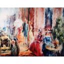 Gallery value USD9500 PAST MEMORIES - PALETTE KNIFE Oil Painting On Canvas By Leonid Afremov