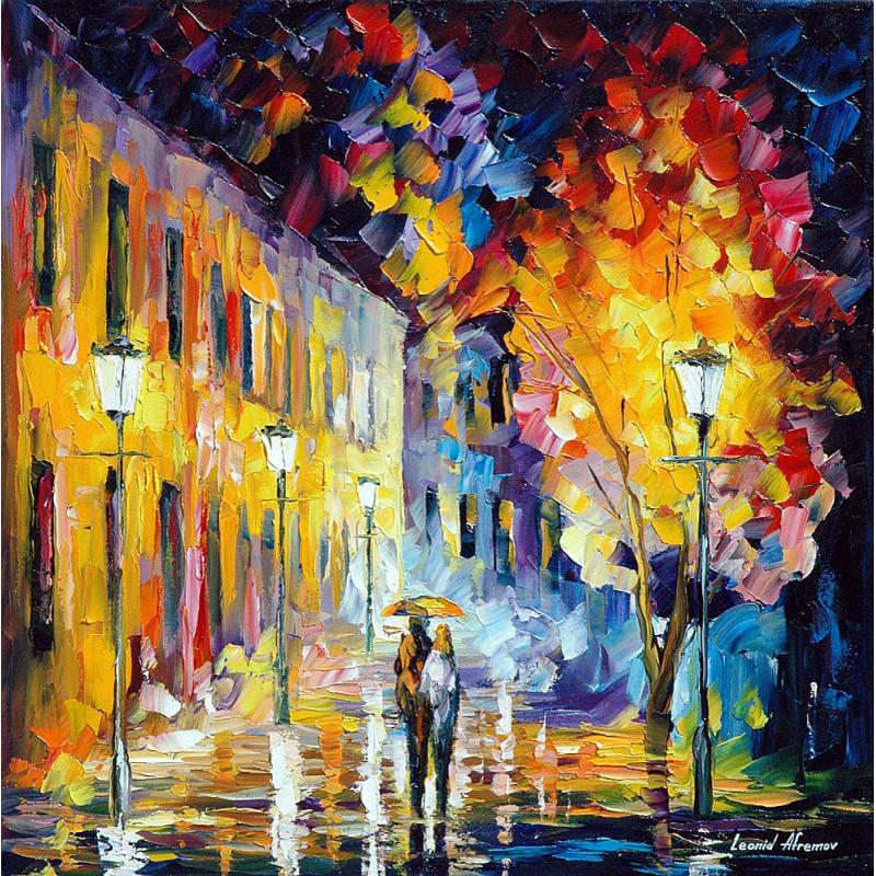 Gallery value USD13300 PRELUDE - PALETTE KNIFE Oil Painting On Canvas By Leonid Afremov