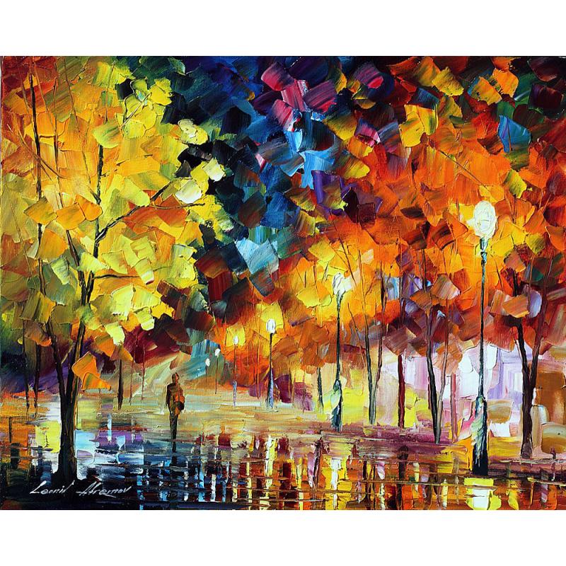 Gallery value USD16000 RAW EMOTIONS - PALETTE KNIFE Oil Painting On Canvas By Leonid Afremov