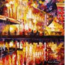 Gallery value USD14100 RED SPELL - PALETTE KNIFE Oil Painting On Canvas By Leonid Afremov