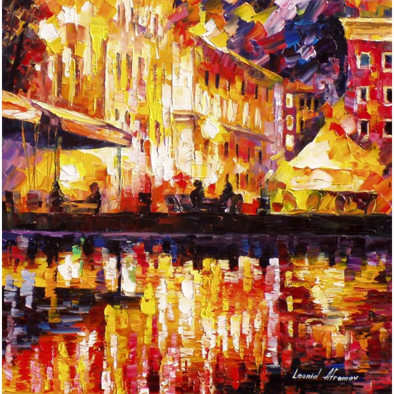 Gallery value USD14100 RED SPELL - PALETTE KNIFE Oil Painting On Canvas By Leonid Afremov