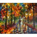 Gallery value USD19300 RELIVING MOMENTS - PALETTE KNIFE Oil Painting On Canvas By Leonid Afremov