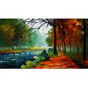 RIVER OF LIFE - PALETTE KNIFE Oil Painting On Canvas By Leonid Afremov