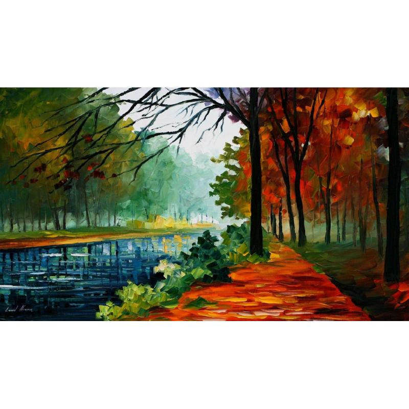 RIVER OF LIFE - PALETTE KNIFE Oil Painting On Canvas By Leonid Afremov