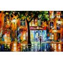 Gallery value USD9200 SECRETS OF WINDOWS - PALETTE KNIFE Oil Painting On Canvas By Leonid Afremov