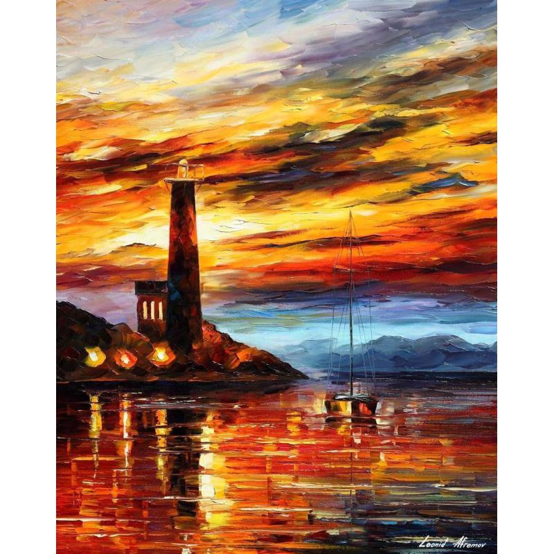 SUNSET BY THE LIGHTHOUSE