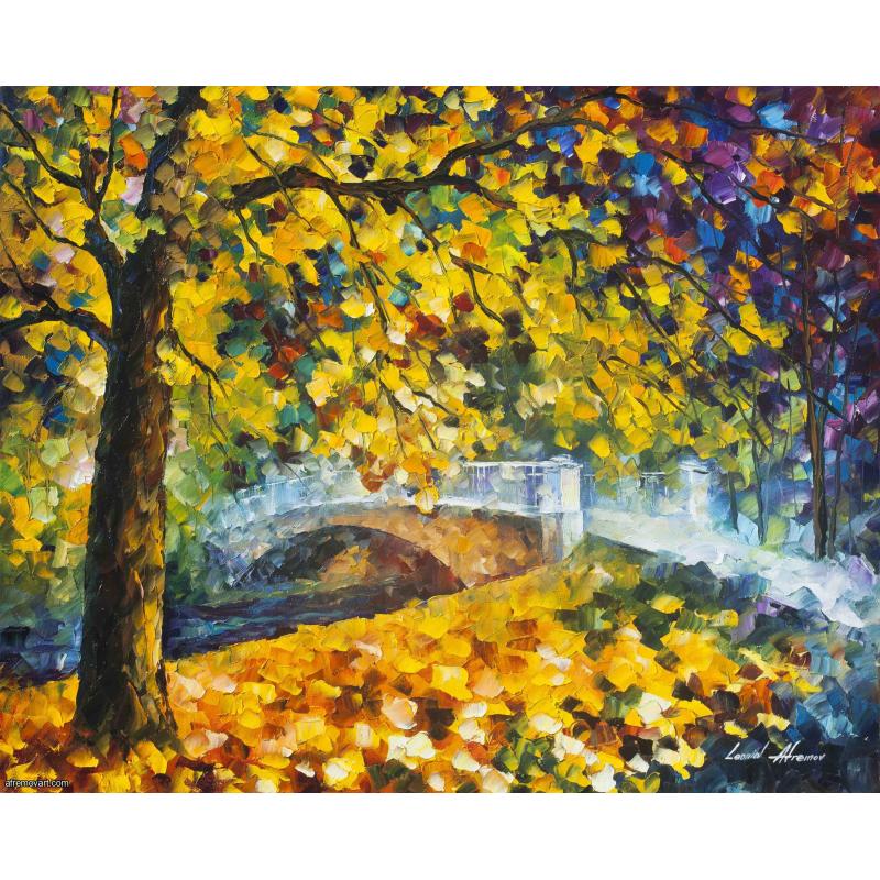 THE JUDGEMENT OF AUTUMN - Original Oil Painting On Canvas By Leonid Afremov VALUE 83000