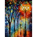 Gallery value USD15700 THE FOG OF DREAMS - PALETTE KNIFE Oil Painting On Canvas By Leonid Afremov