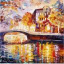 Gallery value USD11500 THE THURST OF TIME - PALETTE KNIFE Oil Painting On Canvas By Leonid Afremov