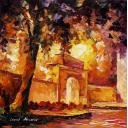 Gallery value USD12100 THICK OAK - PALETTE KNIFE Oil Painting On Canvas By Leonid Afremov