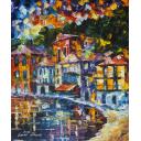 TOWN FOR ALL - PALETTE KNIFE Oil Painting On Canvas By Leonid Afremov