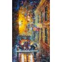 Gallery value USD16500 VINTAGE CAR COLLECTION - PIECE 10 - PALETTE KNIFE Oil Painting On Canvas By Leonid Afremov