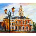 Gallery value USD13900 VITEBSK TOWER - PALETTE KNIFE Oil Painting On Canvas By Leonid Afremov