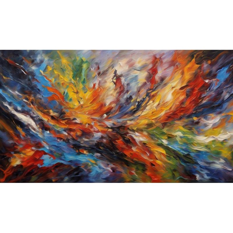 VIVID EMOTIONS IN MOTION - PALETTE KNIFE Oil Painting On Canvas By Leonid Afremov