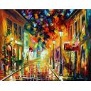 Gallery value USD16100 WAVES OF EXCITEMENT - PALETTE KNIFE Oil Painting On Canvas By Leonid Afremov