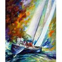 WEST WIND - PALETTE KNIFE Oil Painting On Canvas By Leonid Afremov