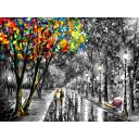 Gallery value USD15700 WHEN DREAMS COME TRUE B&W - PALETTE KNIFE Oil Painting On Canvas By Leonid Afremov