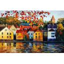 Gallery value USD18900 WHERE I GREW UP  - PALETTE KNIFE Oil Painting On Canvas By Leonid Afremov