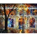 Gallery value USD15000 WINDOWS WITH MEMORIES - PALETTE KNIFE Oil Painting On Canvas By Leonid Afremov