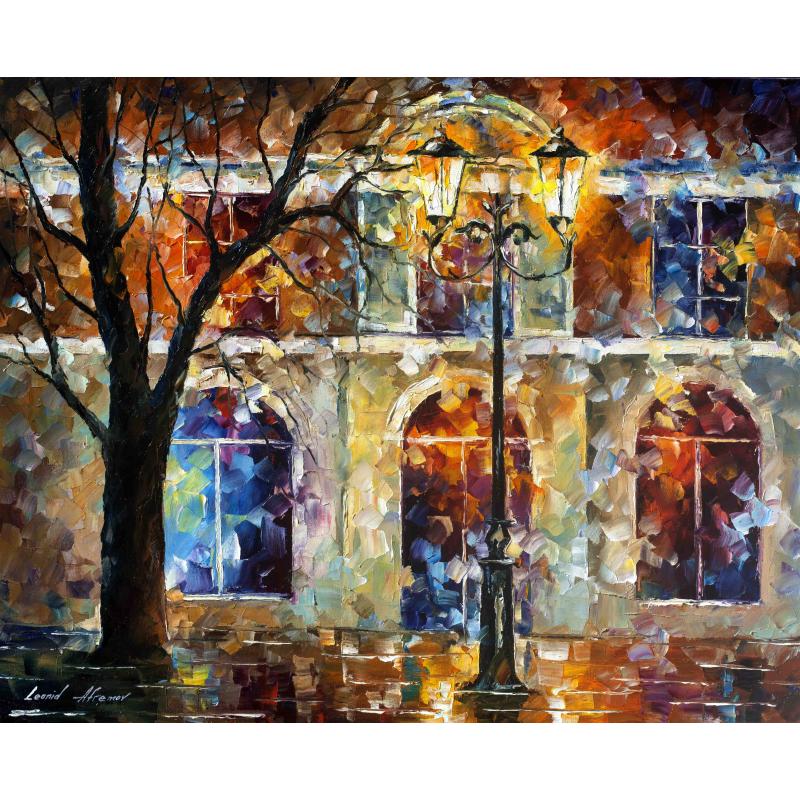 Gallery value USD15000 WINDOWS WITH MEMORIES - PALETTE KNIFE Oil Painting On Canvas By Leonid Afremov